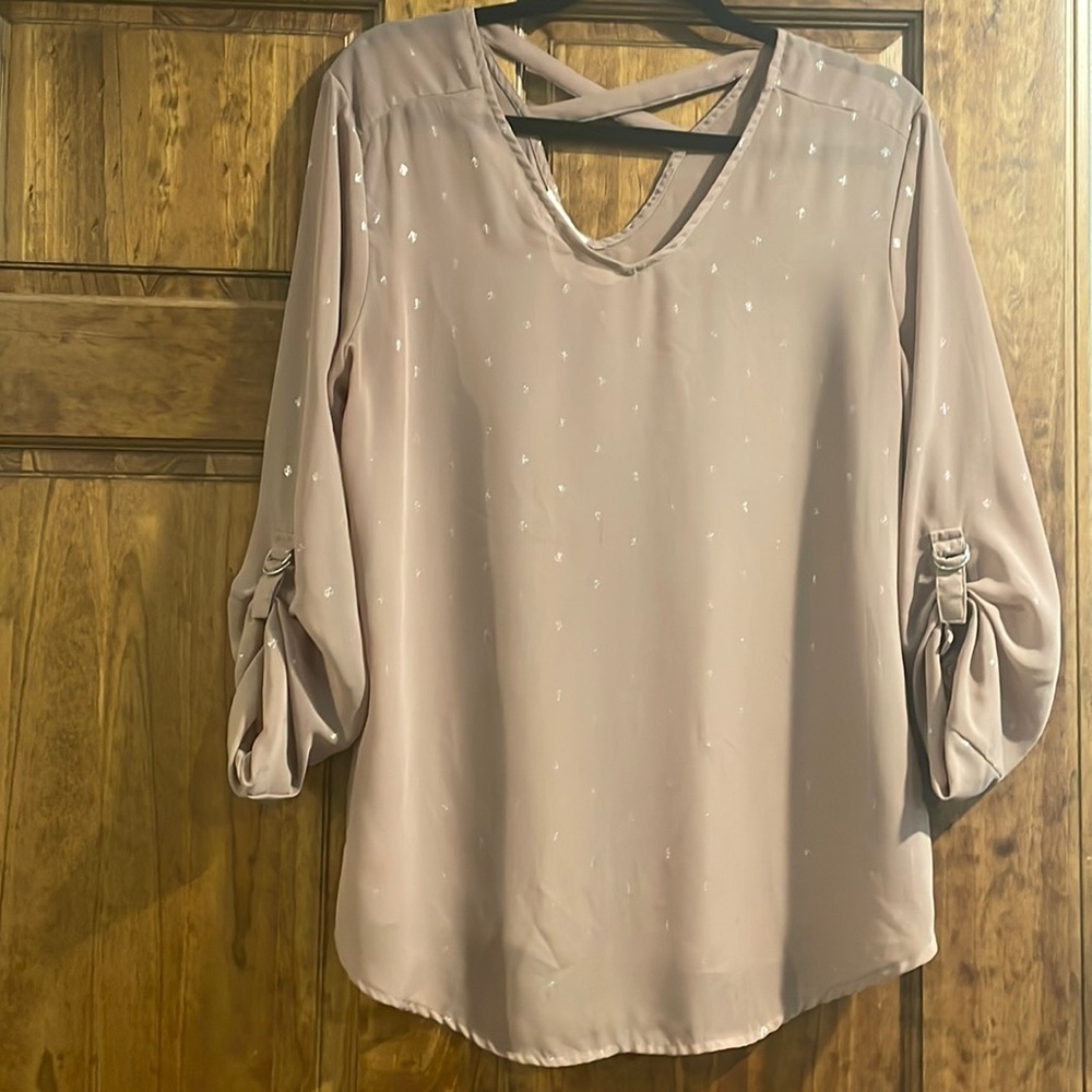 Maurices Large Rose blouse